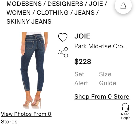 Joie Denim crop Jeans - Picture 3 of 6
